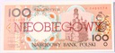 NIEOBIEGOWY 100 zł złotych 1990 POZNAŃ