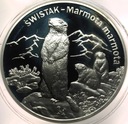 20 zł złotych 2006 Świstak Zwierzęta Świata SREBRO