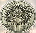 20 zł złotych 2009, Getto 65 rocznica likwidacji Getta w Łodzi SREBRO
