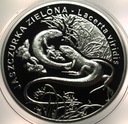 20 zł złotych 2009 Jaszczurka Zielona SREBRO