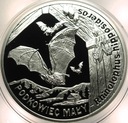 20 zł złotych 2010 Podkowiec Mały nietoperz SREBRO