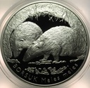 20 zł złotych 2011 Borsuk Zwierzęta Świata SREBRO