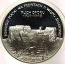 200000 zł złotych 1993 Ruch Oporu SREBRO