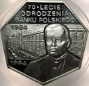 300000 zł złotych 1994 70-lecie odrodzenia Banku Polskiego SREBRO