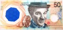 Banknot testowy PWPW Guardian Cinema Charlie CHAPLIN