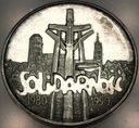 100000 zł złotych 1990 Solidarność TYP A uncja 1 oz SREBRO