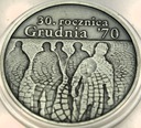 10 zł złotych 2000 Grudzień 1970 30 Rocznica Grudnia 70 SREBRO