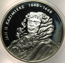10 zł złotych 2000 Jan II Kazimierz POPIERSIE SREBRO