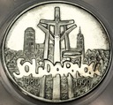 100000 zł złotych 1990 Solidarność TYP A uncja 1 oz SREBRO