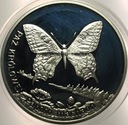 20 zł złotych 2001 Paź Królowej Zwierzęta Świata Motyl SREBRO