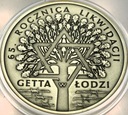 20 zł złotych 2009, Getto 65 rocznica likwidacji Getta w Łodzi SREBRO