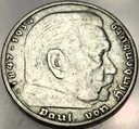 Niemcy 5 marek Reichsmark 1935 Hindenburg SREBRO