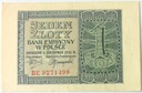 1941 1 zł Jeden Złoty, seria BE