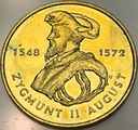 2 zł złote 1996 Zygmunt II August RZADKA