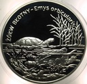 20 zł złotych 2002 Żółw Błotny Zwierzęta Świata SREBRO