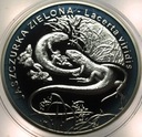 20 zł złotych 2009 Jaszczurka Zielona Zwierzęta Świata SREBRO (nr 3)