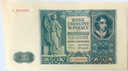 1941 50 zł Pięćdziesiąt Złotych Seria E (nr 1)