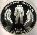10 zł złotych 1998 Deklaracja Praw Człowieka