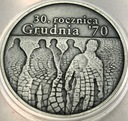 10 zł złotych 2000 Grudzień 1970 30 Rocznica Grudnia 70 SREBRO