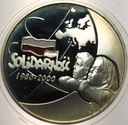 10 zł złotych 2000 Solidarność 1980 SREBRO