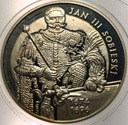 10 zł złotych 2001 Jan III Sobieski SREBRO PÓŁPOSTAĆ