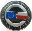 10 zł złotych 2004 Wstąpienie Polski do Unii Europejskiej UE EU SREBRO