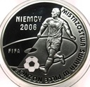 10 zł złotych 2006 Niemcy Mistrzostwa Świata FIFA HOLOGRAM SREBRO