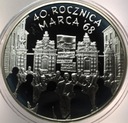 10 zł złotych 2008 MARZEC 1968 40 rocznica marca '68 SREBRO