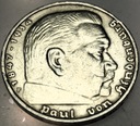 Niemcy 5 marek Reichsmark 1935 Hindenburg SREBRO