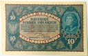 1919 10 Dziesięć Marek Polskich II Serja BT (nr 2)