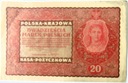 1919 20 Dwadzieścia Marek Polskich II Serja DT