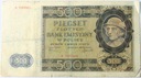 1940 500 zł Pięćset Złotych seria A Góral (nr 2)