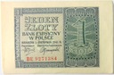 1941 1 zł Jeden Złoty, seria BE (nr 3)