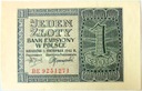 1941 1 zł Jeden Złoty, seria BE (nr 2)