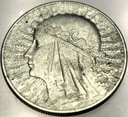 10 zł złotych 1933 Głowa Kobiety Polonia Babka SREBRO