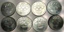 LOT zestaw 8 x 200 zł 1976 Olimpiada SREBRO