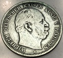 Niemcy 2 Marki Zwei Mark 1876 Prusy SREBRO