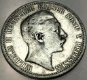 Niemcy 2 Marki Zwei Mark 1904 Prusy SREBRO