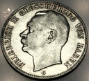 Niemcy 3 Marki 1912 Drei Mark Badenia RZADKA SREBRO
