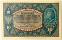 1919 10 Dziesięć Marek Polskich II Serja BU (nr 1)