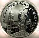 20 zł złotych 1996 IV wieki Stołeczności Warszawy SREBRO