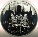 20 zł złotych 1996 Tysiąclecie Gdańska SREBRO (nr 1)