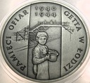 20 zł złotych 2004 GETTO Pamięci ofiar Getta w Łodzi SREBRO