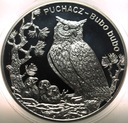 20 zł złotych 2005 Puchacz Zwierzęta Świata SREBRO