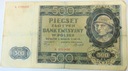 1940 500 zł Pięćset Złotych seria A Góral (nr 1)