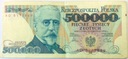 1990 500000 zł złotych Sienkiewicz seria AD