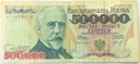1993 500000 zł złotych Sienkiewicz seria Y