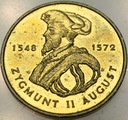 2 zł złote 1996 Zygmunt II August RZADKA