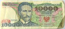 1988 10000 zł złotych Wyspiański, seria DM