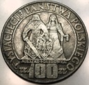 100 zł złotych 1966 Mieszko Dąbrówka Tysiąclecie Państwa Polskiego SREBRO